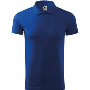 Férfi galléros póló, királykék, 180 g/m²