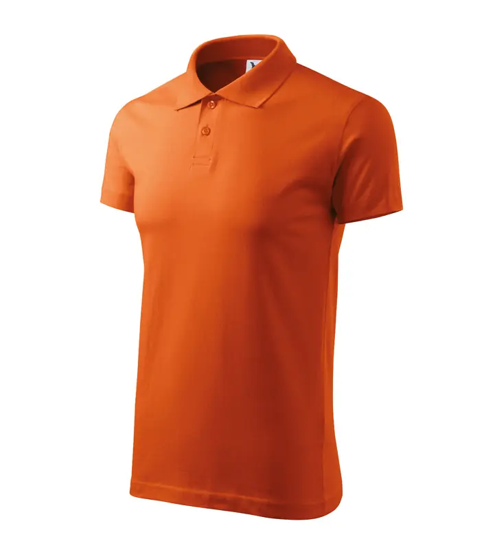 Férfi galléros póló, narancs, 180 g/m² – kép 3