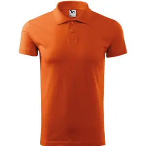 Férfi galléros póló, narancs, 180 g/m²