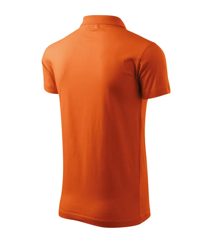 Férfi galléros póló, narancs, 180 g/m² – kép 4