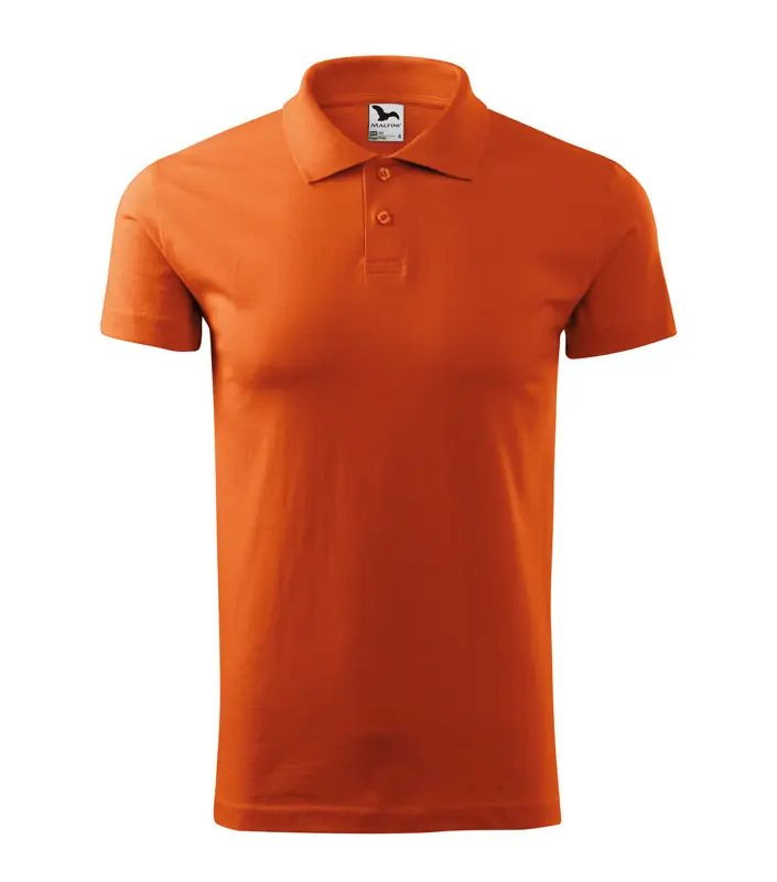 Férfi galléros póló, narancs, 180 g/m²