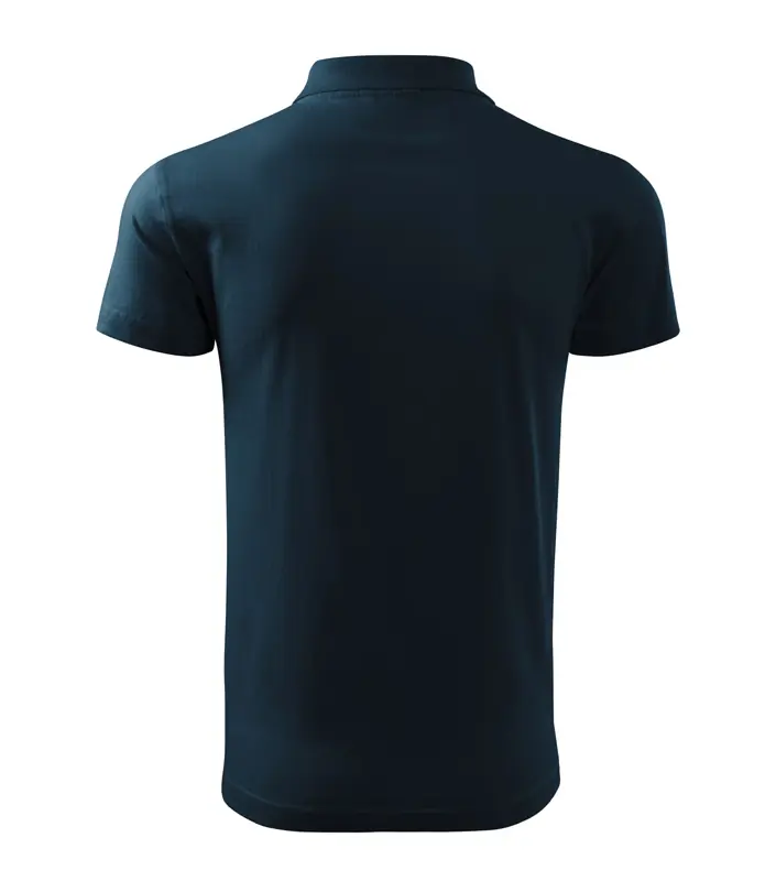 Férfi galléros póló, tengerészkék, 180 g/m² – kép 2