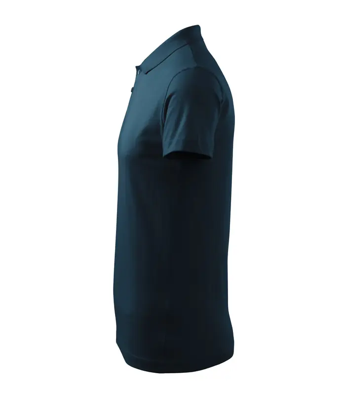 Férfi galléros póló, tengerészkék, 180 g/m² – kép 5