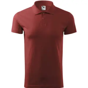 Férfi galléros póló, terra, 180 g/m²