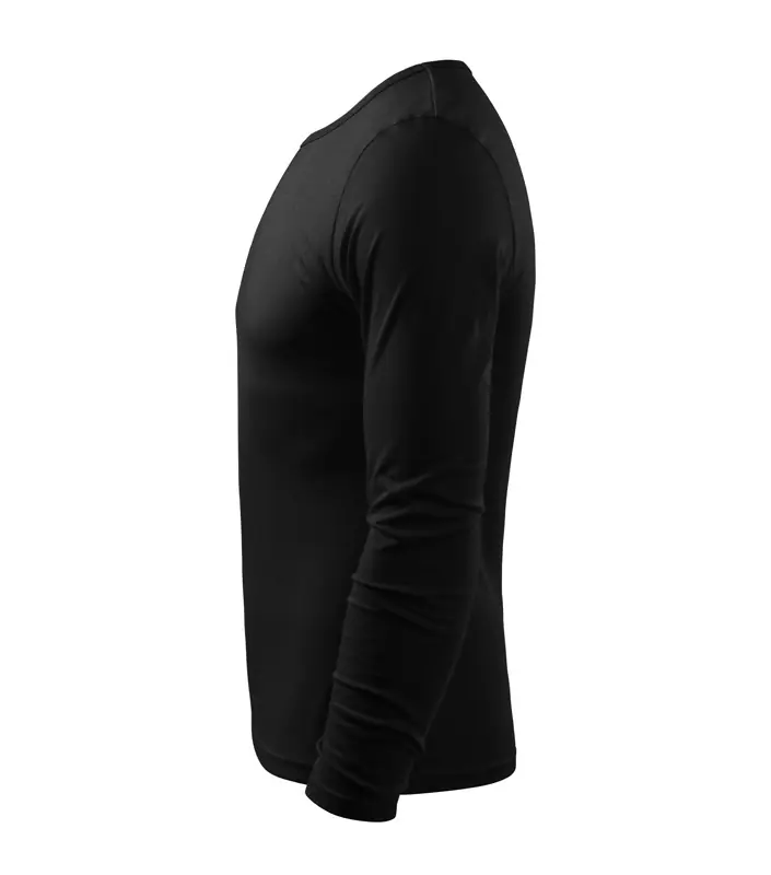 Férfi hosszú ujjú póló, fekete, 160 g/m² – kép 5