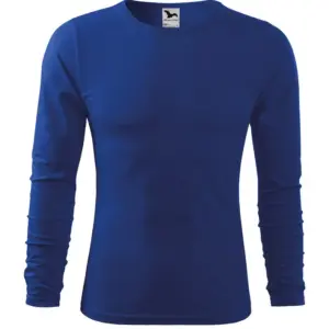 Férfi hosszú ujjú póló, királykék, 160 g/m²