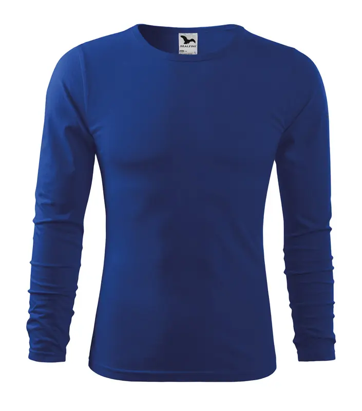Férfi hosszú ujjú póló, királykék, 160 g/m²