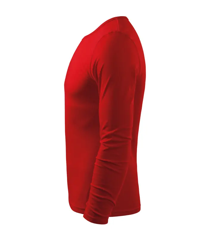 Férfi hosszú ujjú póló, piros, 160 g/m² – kép 5