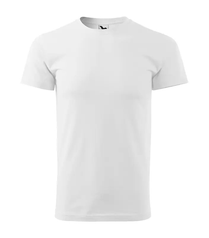Férfi környakas póló, fehér, 160 g/m²
