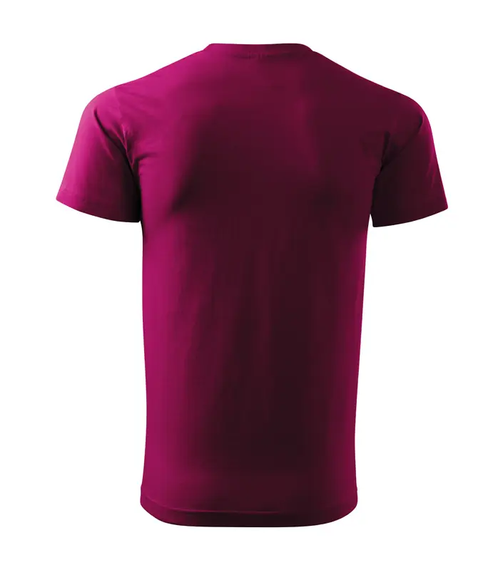 Férfi környakas póló, fukszia, 160 g/m² – kép 2