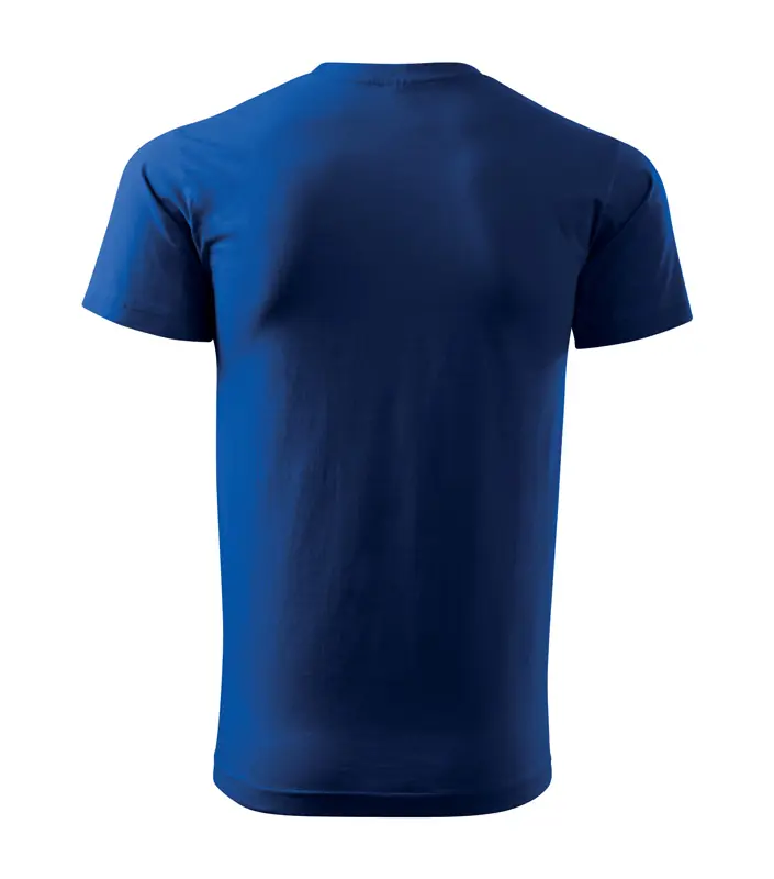 Férfi környakas póló, királykék, 160 g/m² – kép 2