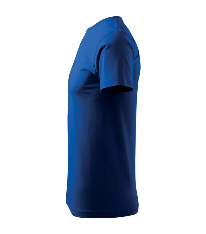 Férfi környakas póló, királykék, 160 g/m² – kép 5