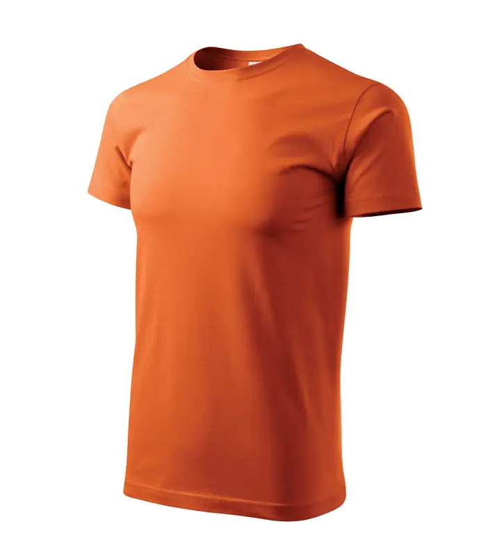 Férfi környakas póló, narancs, 160 g/m² – kép 3
