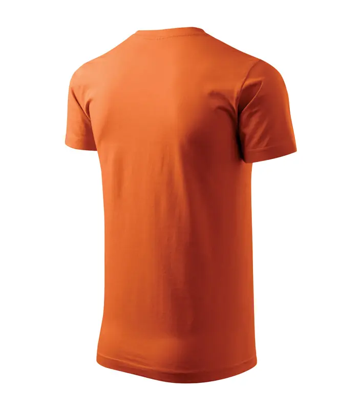 Férfi környakas póló, narancs, 160 g/m² – kép 4