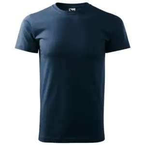 Férfi környakas póló, tengerészkék, 160 g/m2