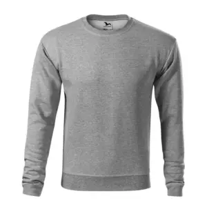 Férfi pulóver, sötétszürke melírozott, 300 g/m²