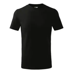 Gyerek póló, fekete, 160g/m²