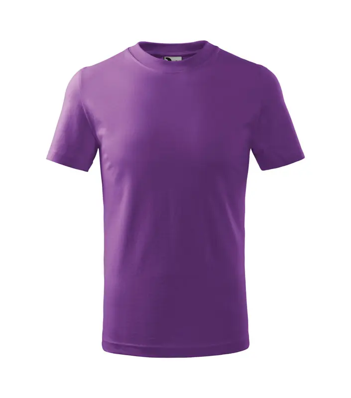 Gyerek póló, szilikon kezelt, lila, 160 g/m²
