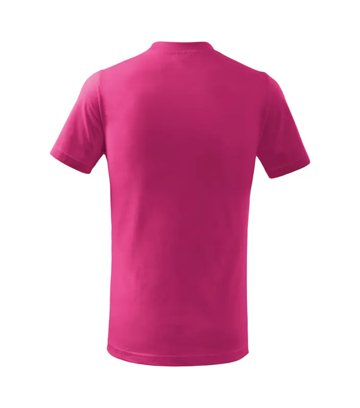 Gyerek póló, szilikon kezelt, málna, 160 g/m² – kép 2