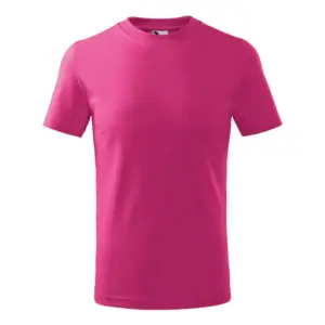 Gyerek póló, szilikon kezelt, málna, 160 g/m²