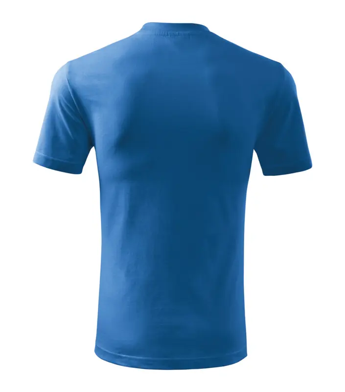 Unisex környakas póló, azúrkék, 200 g/m² – kép 2