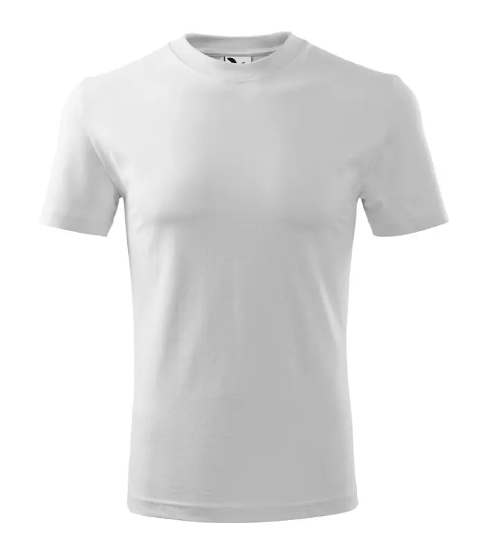 Unisex környakas póló, fehér, 200 g/m²