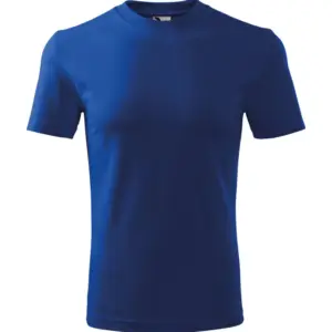 Unisex környakas póló, királykék, 200 g/m²