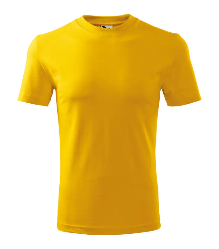 Unisex környakas póló, sárga, 200 g/m²