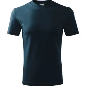 Unisex környakas póló, tengerészkék, 160 g/m²