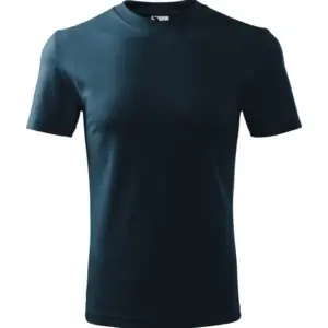 Unisex környakas póló, tengerészkék, 200 g/m²