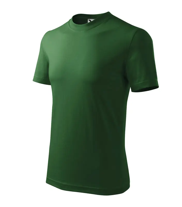 Unisex környakas póló, üvegzöld, 200 g/m² – kép 3