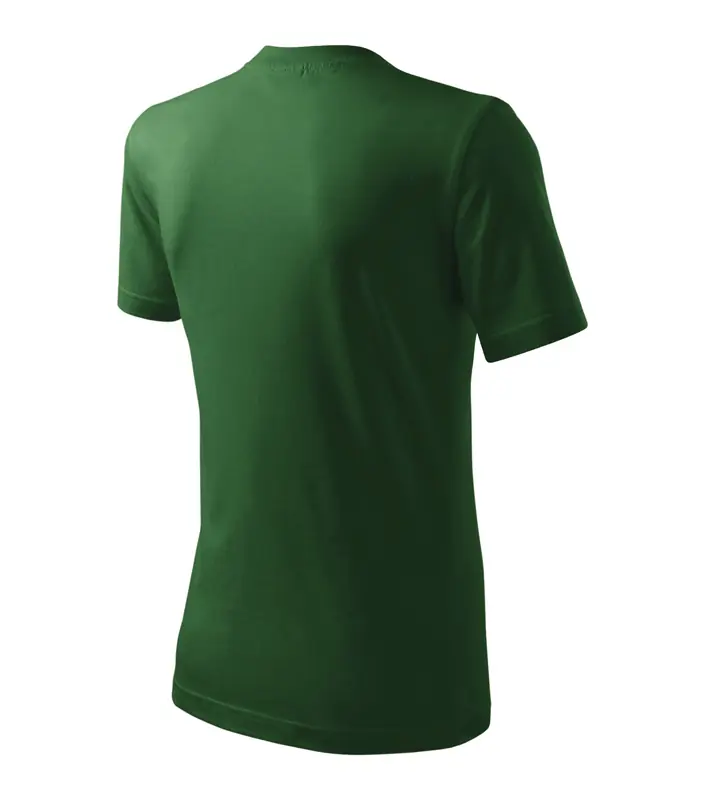 Unisex környakas póló, üvegzöld, 200 g/m² – kép 4