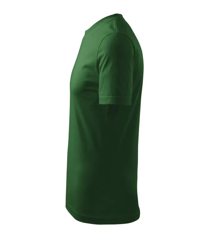 Unisex környakas póló, üvegzöld, 200 g/m² – kép 5