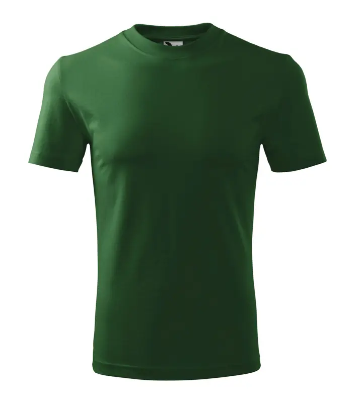 Unisex környakas póló, üvegzöld, 200 g/m²