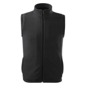 Unisex polár mellény, ébenszürke, 280 g/m²