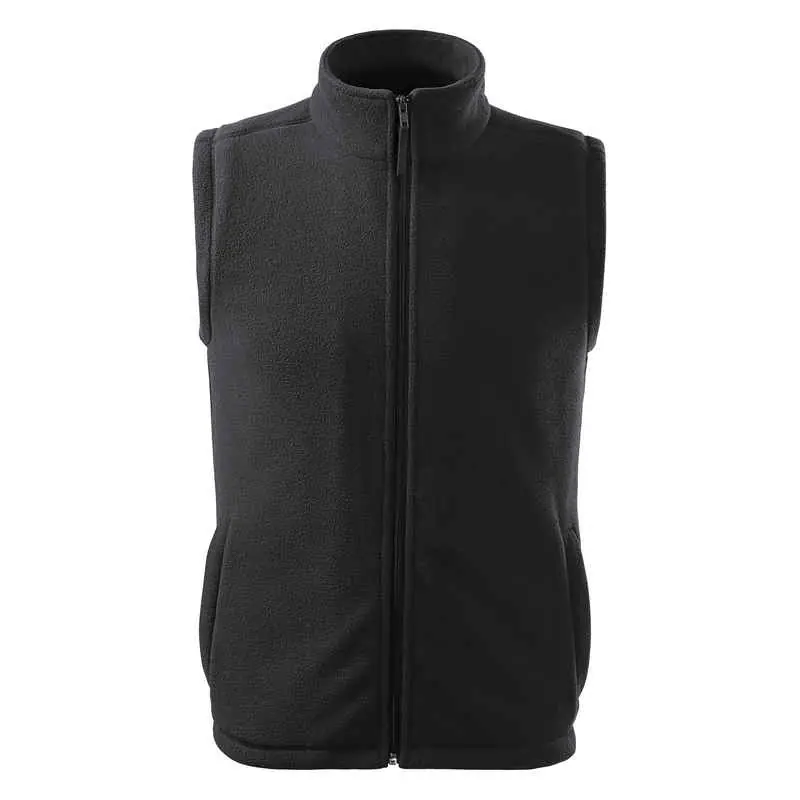 Unisex polár mellény, ébenszürke, 280 g/m²
