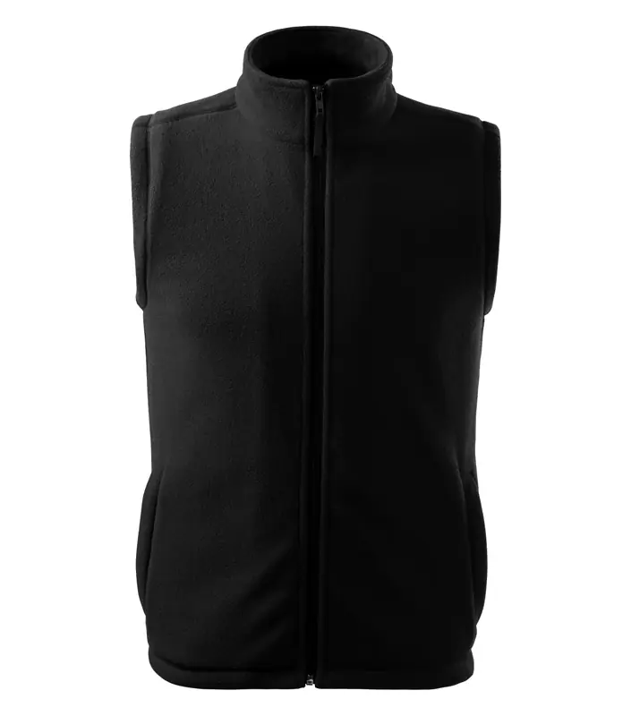 Unisex polár mellény, fekete, 280 g/m²
