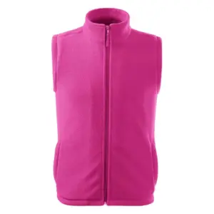 Unisex polár mellény, fukszia, 280 g/m²