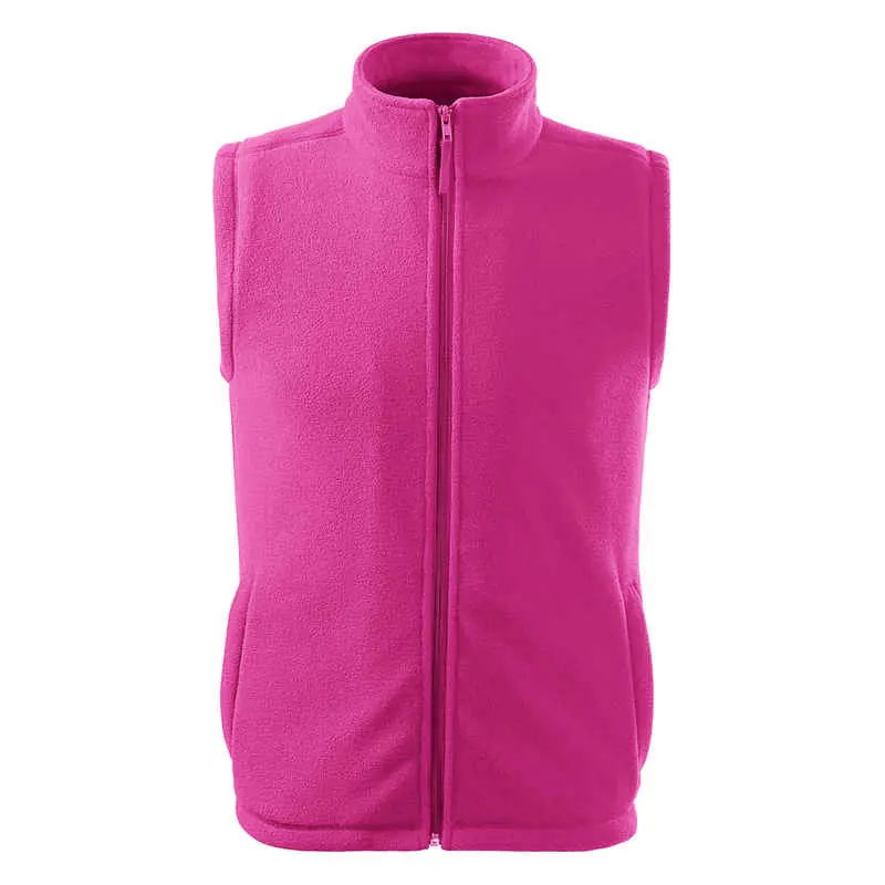 Unisex polár mellény, fukszia, 280 g/m²