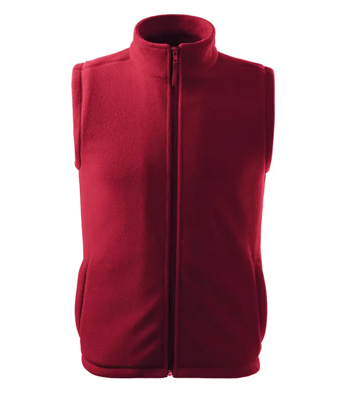 Unisex polár mellény, marlboro piros, 280 g/m²