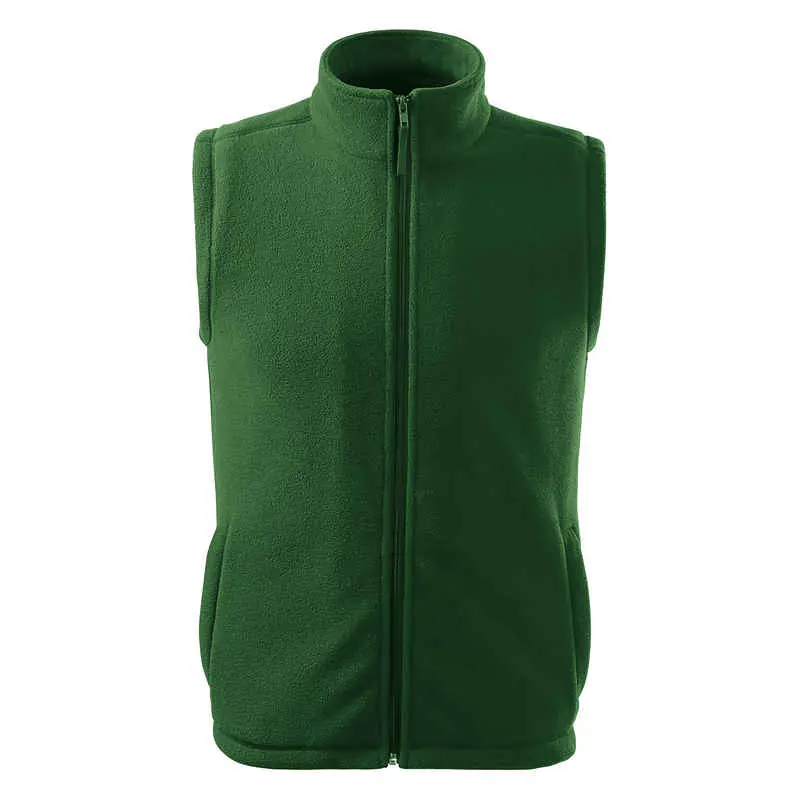 Unisex polár mellény, üvegzöld, 280 g/m²